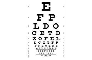 Таблица Снеллена для проверки зрения